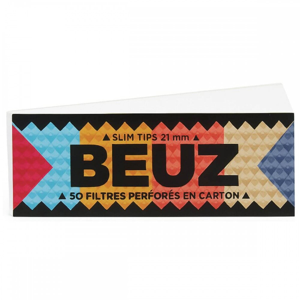 Beuz White Slim Filter Tips - 21mm