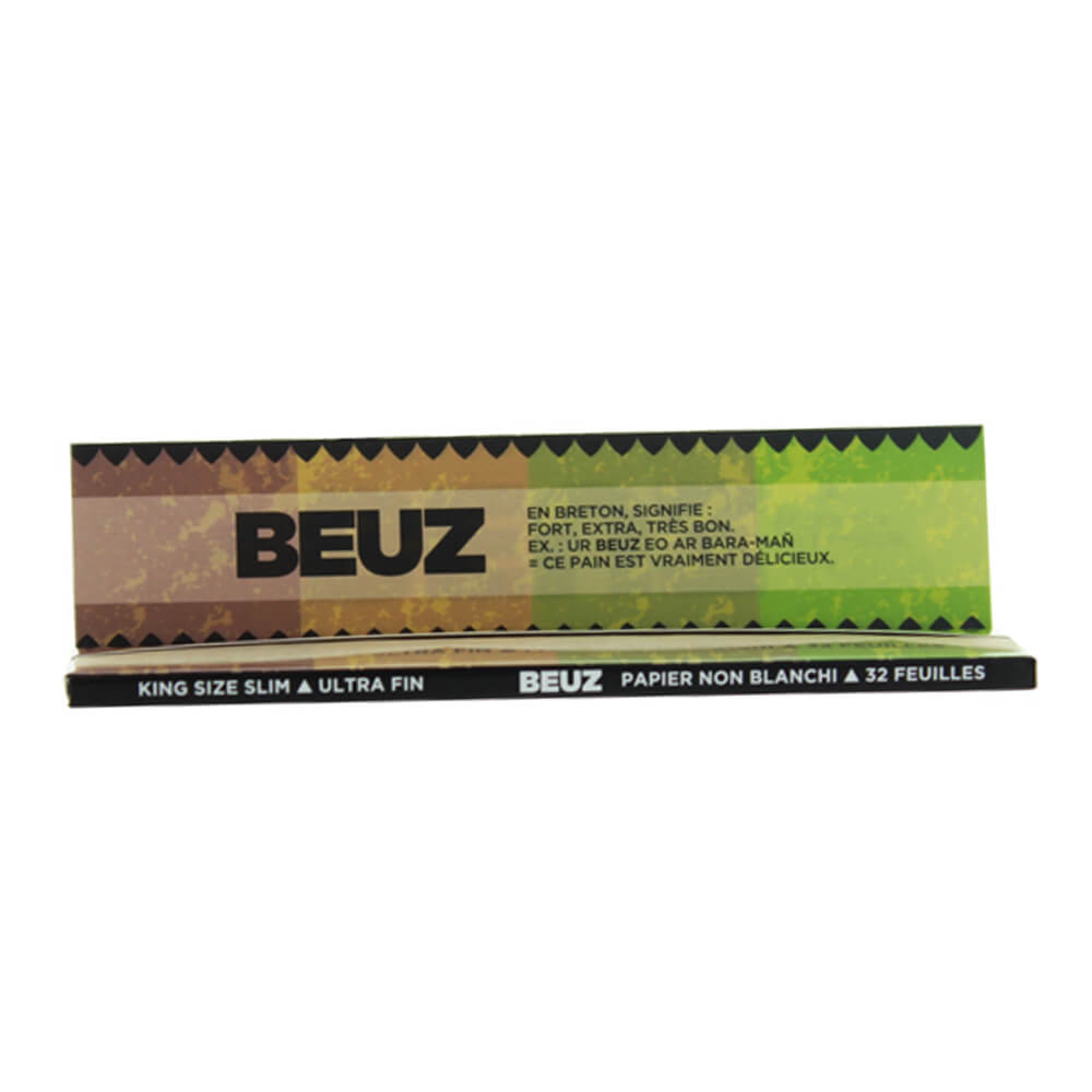 Beuz King Size Slim Ultra-Thin Unbleached Rolling Papers